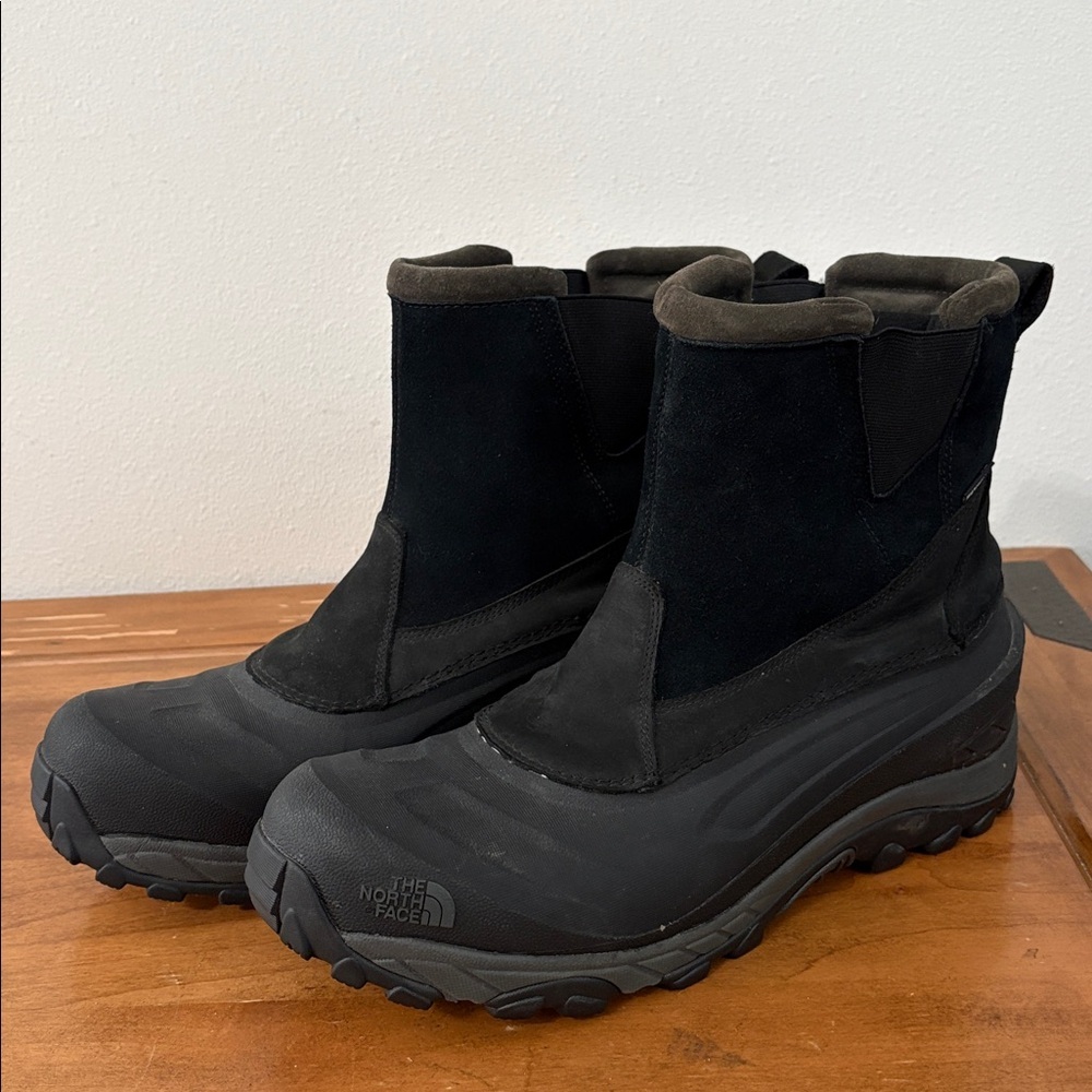 The North Face Chilkat Black Snow Rain Boots Size 12.5